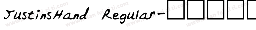 JustinsHand Regular字体转换